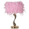 Mauro Ferretti stolní lampa Cart E27 Ø 25x47 cm růžová zlatá