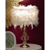 Mauro Ferretti stolní lampa Tarty E27 Ø 25x54 cm bílá zlatá