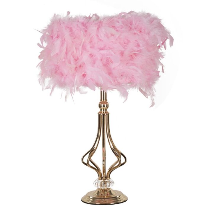 Mauro Ferretti stolní lampa Tarty E27 Ø 25x54 cm růžová zlatá