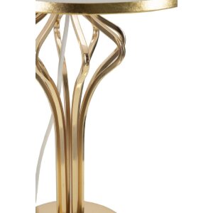 Mauro Ferretti stolní lampa Slimmy E27 Ø 28x53 cm bílá zlatá