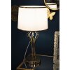 Mauro Ferretti stolní lampa Slimmy E27 Ø 28x53 cm bílá zlatá
