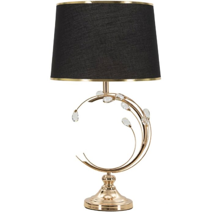 Mauro Ferretti stolní lampa Bruxelles E27 Ø 36x65 cm černá zlatá