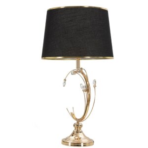 Mauro Ferretti stolní lampa Bruxelles E27 Ø 36x65 cm černá zlatá