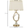 Mauro Ferretti stolní lampa Versailles E27 Ø 36x60 cm bílá zlatá