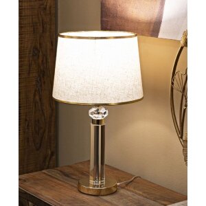 Mauro Ferretti stolní lampa Praga E27 Ø 30x52,5 cm zlatá