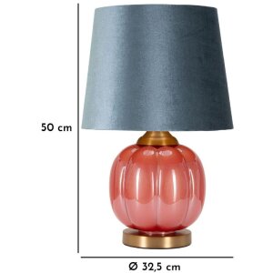 Mauro Ferretti stolní lampa Helene Ball E27 Ø 32,5x50 cm červená modrá