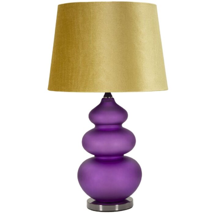 Mauro Ferretti stolní lampa Milva Drei E27 Ø 40x70 cm fialová žlutá