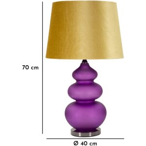 Mauro Ferretti stolní lampa Milva Drei E27 Ø 40x70 cm fialová žlutá