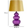 Mauro Ferretti stolní lampa Milva Drei E27 Ø 40x70 cm fialová žlutá