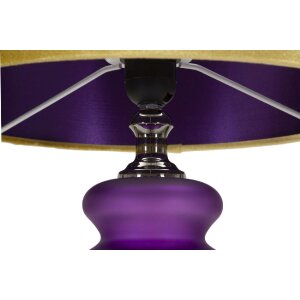 Mauro Ferretti stolní lampa Milva Zwei E27 Ø 32,5x57,5 cm fialová zlatá