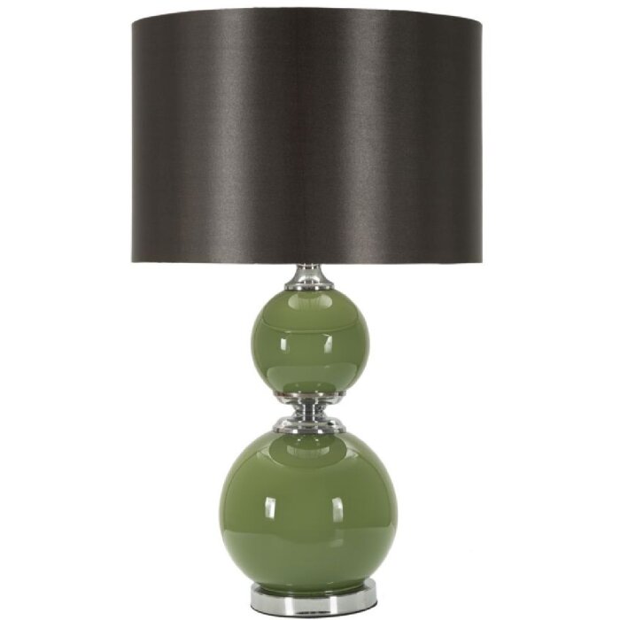 Mauro Ferretti stolní lampa Eva Zwei E27 Ø 38x65 cm zelená černá