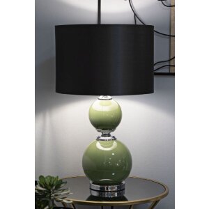 Mauro Ferretti stolní lampa Eva Zwei E27 Ø 38x65 cm zelená černá