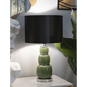 Mauro Ferretti stolní lampa Eva Drei E27 Ø 32,5x55 cm zelená černá