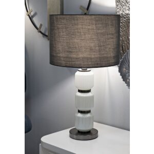 Mauro Ferretti stolní lampa Helle Drei E27 Ø 32,5x57 cm bílá šedá