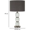Mauro Ferretti stolní lampa Helle Drei E27 Ø 32,5x57 cm bílá šedá