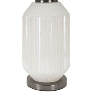 Mauro Ferretti stolní lampa Heiterkeit E27 Ø 37,5x65 cm bílá šedá