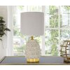 Mauro Ferretti Noční lampa Pigny E14 Ø 15x30,5 cm krémová