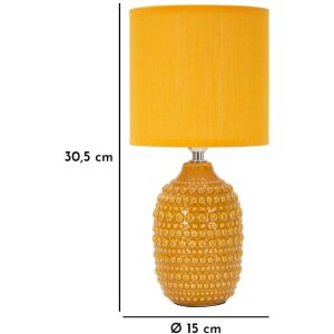 Mauro Ferretti Noční lampa Body E14 Ø 15x30,5 cm ocher