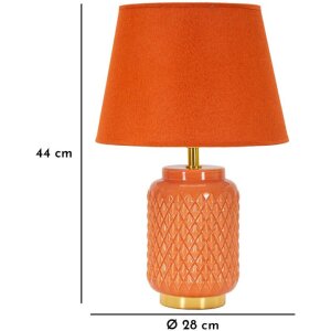 Mauro Ferretti stolní lampa hranatá E27 Ø 28x44 cm oranžová