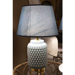 Mauro Ferretti stolní lampa hranatá E27 Ø 28x44 cm světle modrá