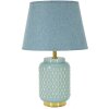Mauro Ferretti stolní lampa hranatá E27 Ø 28x44 cm světle modrá