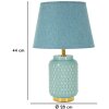 Mauro Ferretti stolní lampa hranatá E27 Ø 28x44 cm světle modrá