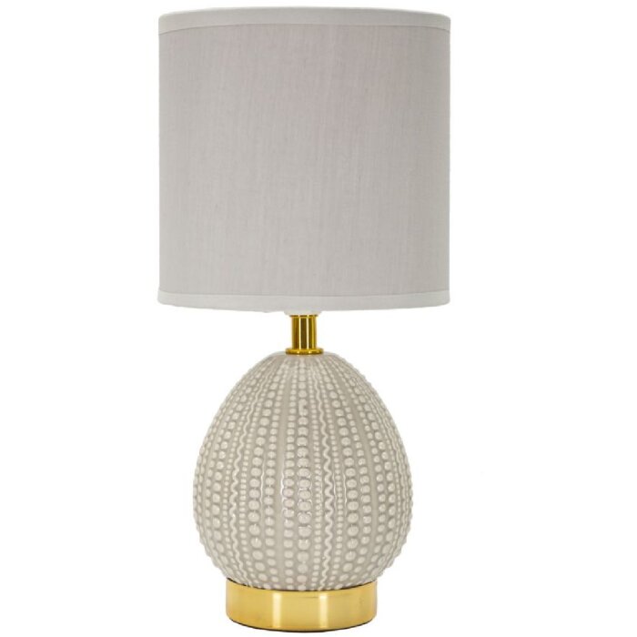 Mauro Ferretti stolní lampa Flavi E14 Ø 15x30,5 cm šedá