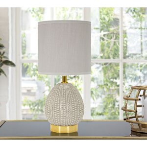 Mauro Ferretti stolní lampa Flavi E14 Ø 15x30,5 cm šedá