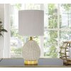 Mauro Ferretti stolní lampa Flavi E14 Ø 15x30,5 cm šedá
