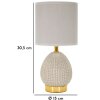 Mauro Ferretti stolní lampa Flavi E14 Ø 15x30,5 cm šedá