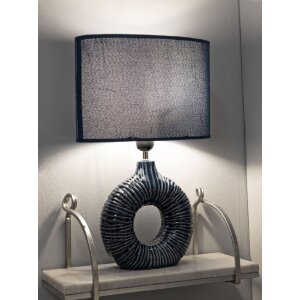 Mauro Ferretti stolní lampa Seta E14 28,5x15x43 cm modrá