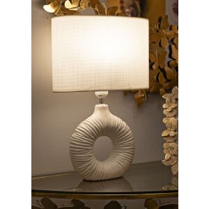 Mauro Ferretti stolní lampa Seta E14 28,5x15x43 cm bílá