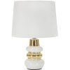Mauro Ferretti stolní lampa Liara E14 Ø 23x32 cm bílá zlatá