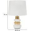 Mauro Ferretti stolní lampa Liara E14 Ø 23x32 cm bílá zlatá