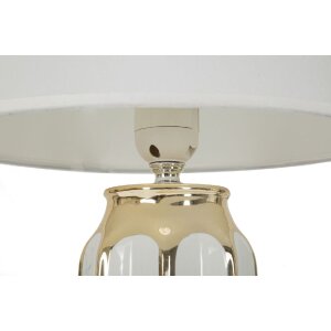 Mauro Ferretti stolní lampa Cassy E27 Ø 25x40,5 cm bílá zlatá