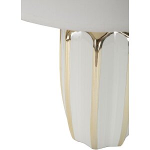 Mauro Ferretti stolní lampa Cassy E27 Ø 25x40,5 cm bílá zlatá