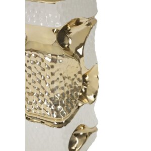 Mauro Ferretti stolní lampa Florida E27 Ø 30x43,5 cm bílá zlatá