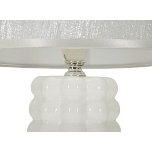 Mauro Ferretti stolní lampa Lace E14 Ø 23x33 cm bílá stříbrná