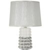 Mauro Ferretti stolní lampa Lace E14 Ø 23x33 cm bílá stříbrná