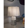 Mauro Ferretti stolní lampa Lace E14 Ø 23x33 cm bílá stříbrná