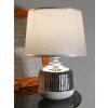Mauro Ferretti stolní lampa Lucina E14 Ø 20x29 cm bílá stříbrná