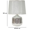 Mauro Ferretti stolní lampa Lucina E14 Ø 20x29 cm bílá stříbrná