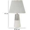 Mauro Ferretti stolní lampa Candela E27 25x41 cm bílá stříbrná
