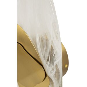 Mauro Ferretti nástěnné svítidlo Ozean Gold E14 21x8x31 cm zlatá bílá