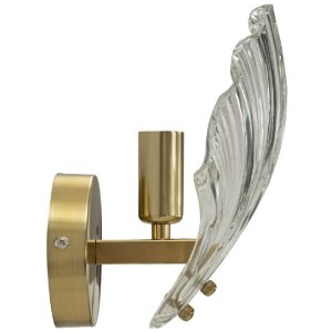 Mauro Ferretti Nástěnná lampa Shell E14 20x14x22 cm zlatá natur