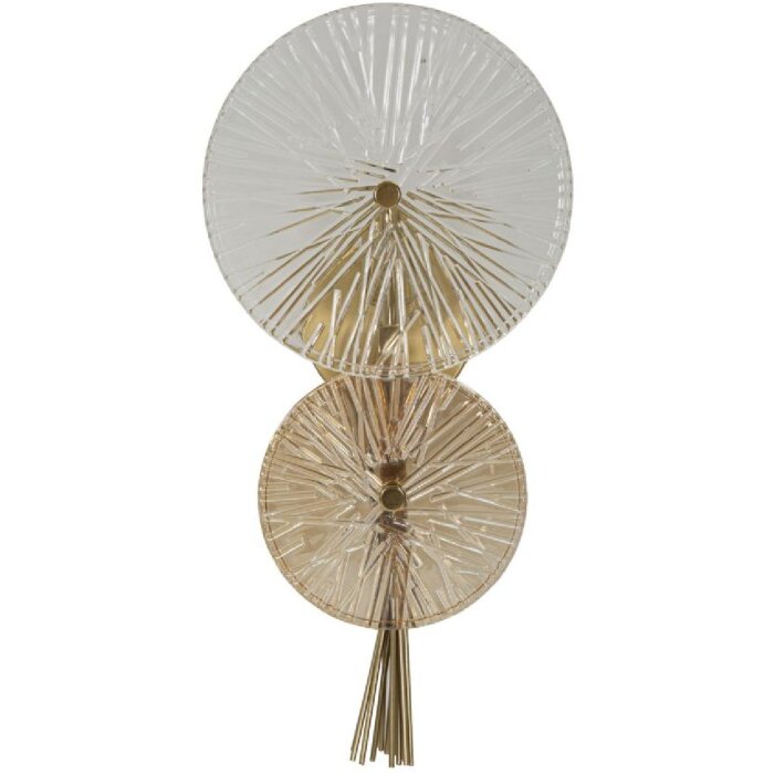 Mauro Ferretti nástěnná lampa Východ Slunce E14 20x14x41 cm zlatá přírodní
