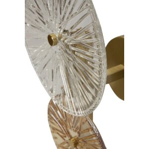 Mauro Ferretti nástěnná lampa Východ Slunce E14 20x14x41 cm zlatá přírodní