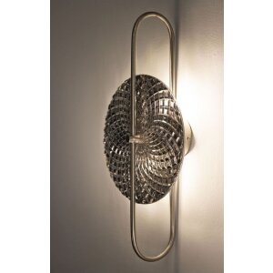 Mauro Ferretti Nástěnná lampa Stříbrná E14 28x15x54 cm