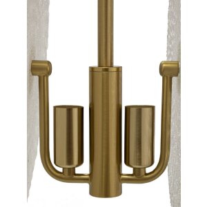 Mauro Ferretti stropní svítidlo sklo E14 35x18x80 cm zlatá bílá
