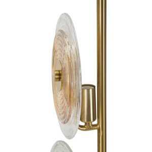 Mauro Ferretti stolní lampa Benátky E14 Ø 25x63 cm zlatá přírodní hnědá